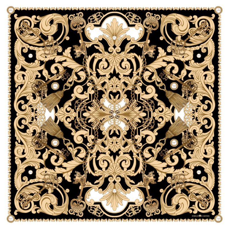 The Pearl Rococo Silk Scarf image