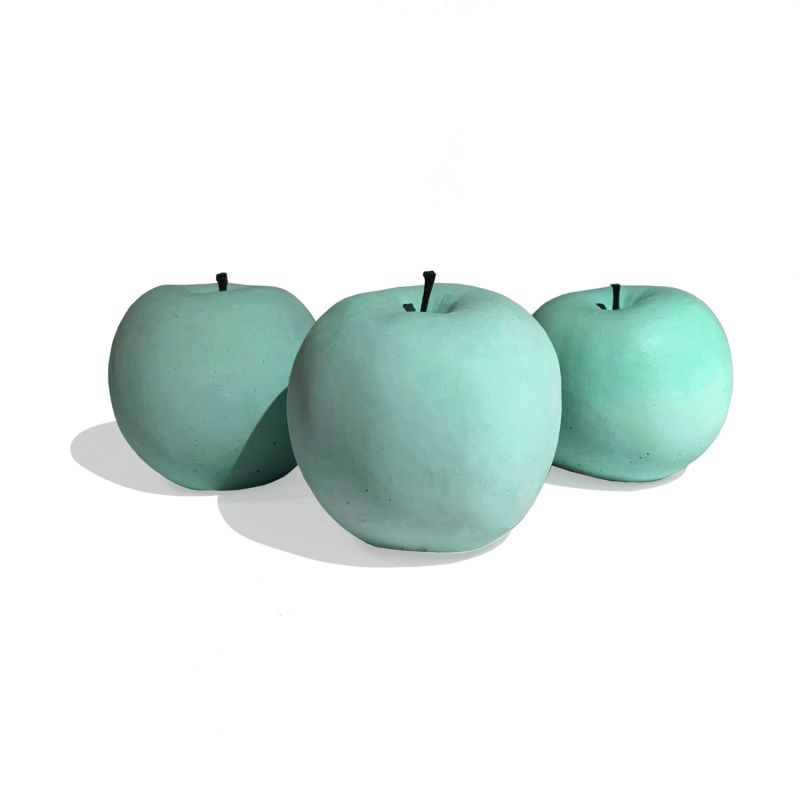 Ornamental Concrete Apple Green Set Of 3 image