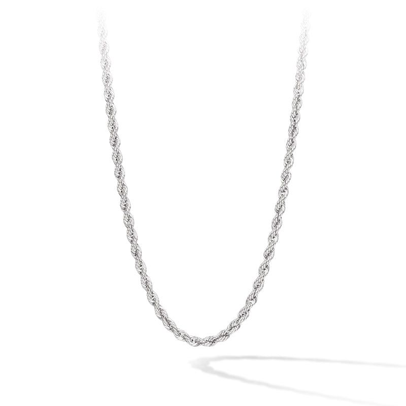 Nordic Rope Silver Chain Necklace image