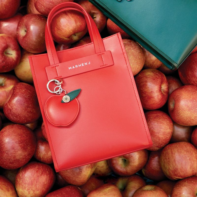 Marhen.J Apple Leather Shoulder Bag - Hey - Mela Red image