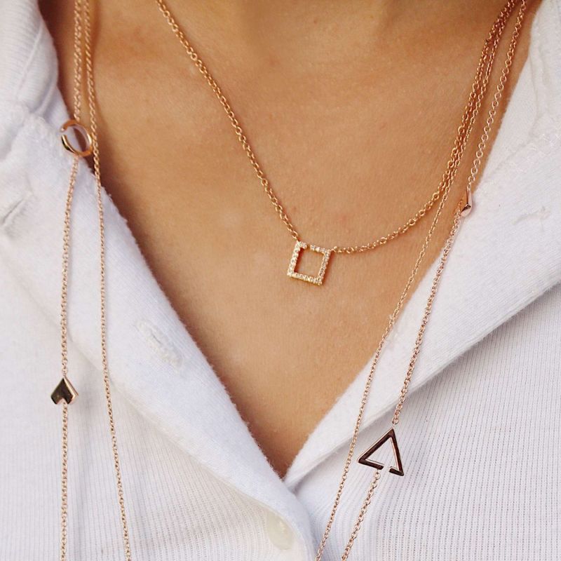 Street Light Necklace In 14 Kt Rose Gold Vermeil On Sterling Silver image