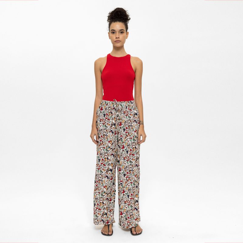 Gymnast Girls Print Wide Leg Woven Trousers image