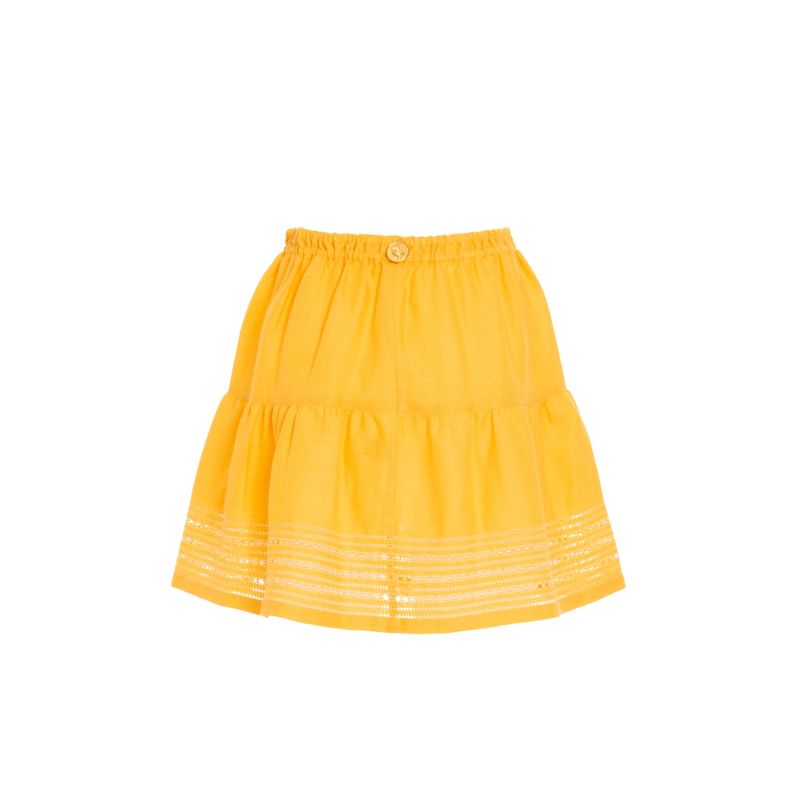 Yarina Mini Skirt In Canary Yellow image