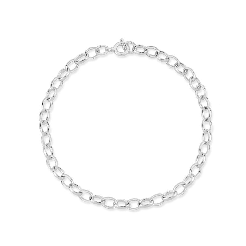 Cathcart Sterling Silver Oval Belcher Bracelet image