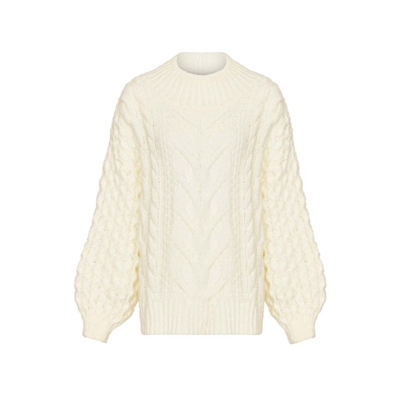 Bella Cable Jumper Winter White image