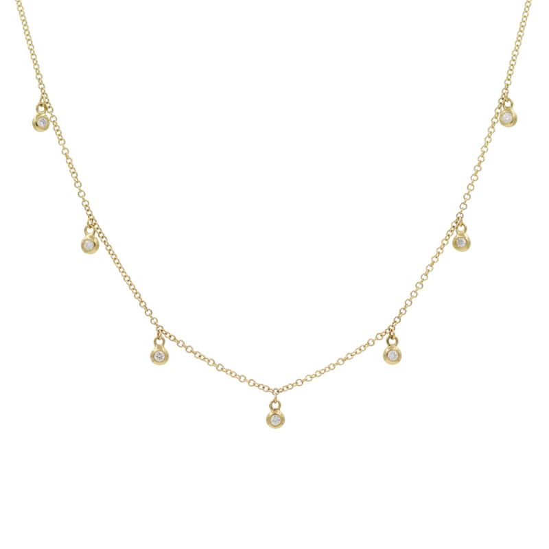 Orbits Choker With Mini Diamond Drops image