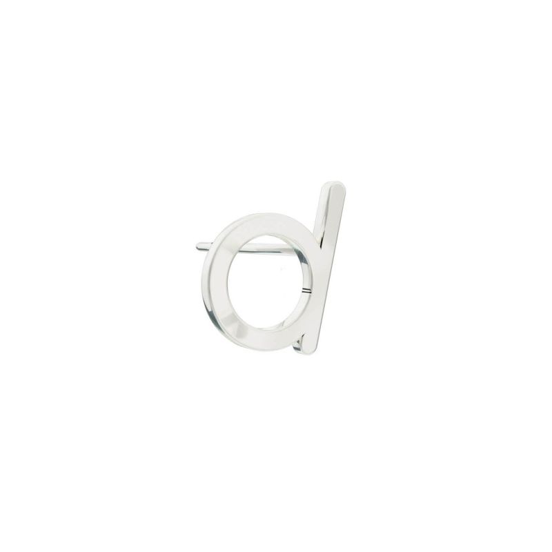 Alphabet Stud Earring - Silver image