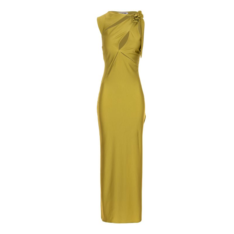 Halie Cut-Out Maxi Green Dress image