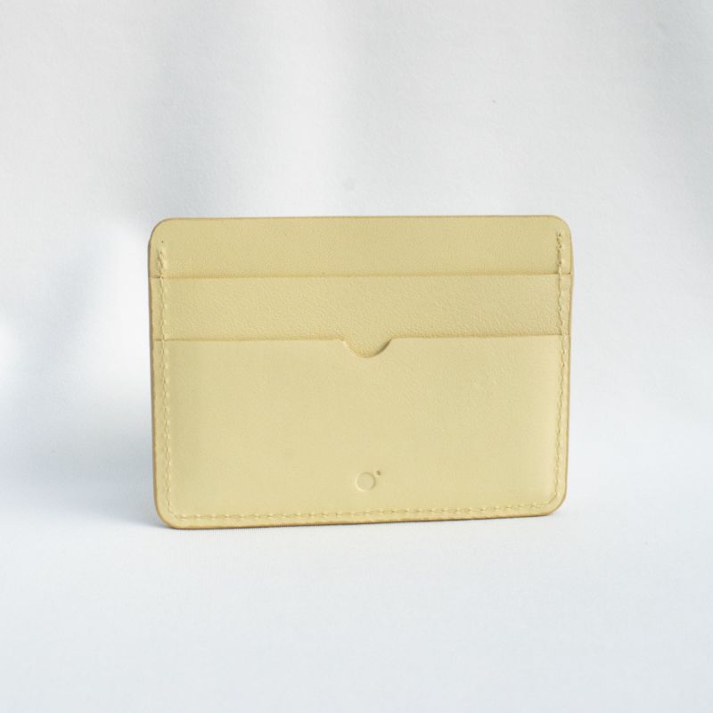 Handmade Leather Card Case - French Vanilla image