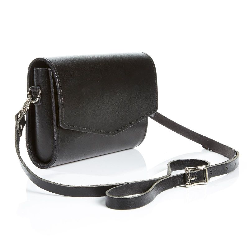 Handmade Leather Clutch Bag - Black image