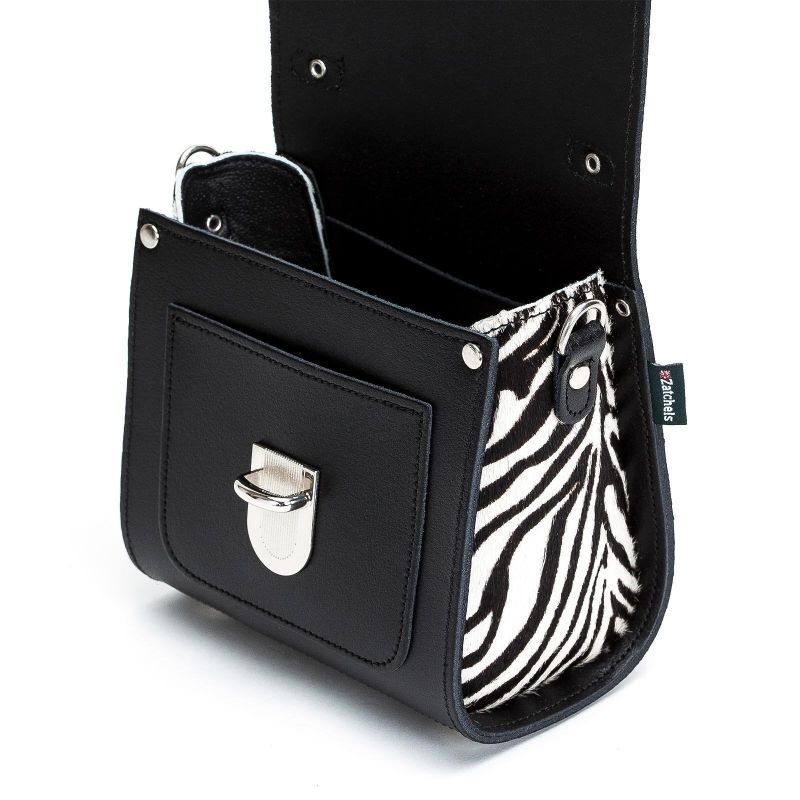 Handmade Leather Sugarcube Plus  - Zebra Print image