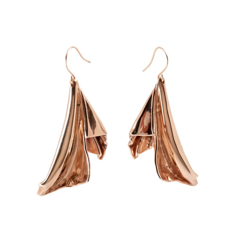 En L'Air Statement Earrings In Rose Gold image