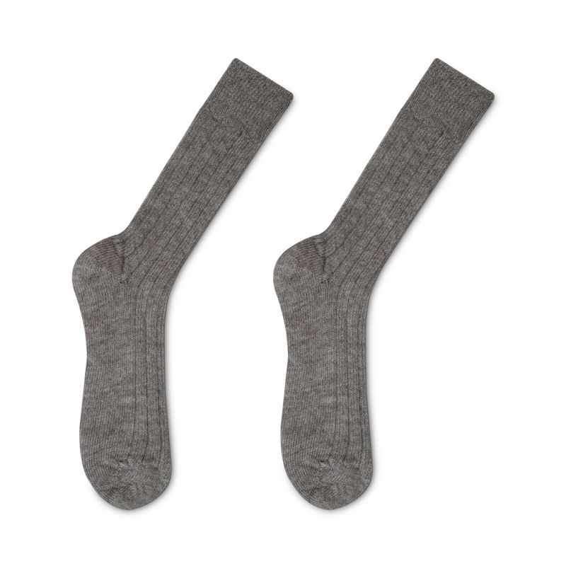 Luxury Lounge Socks In Alpaca - Grey image