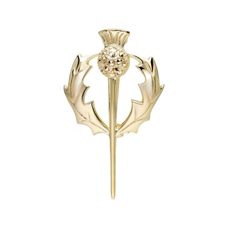 Marcasite Thistle Brooch image