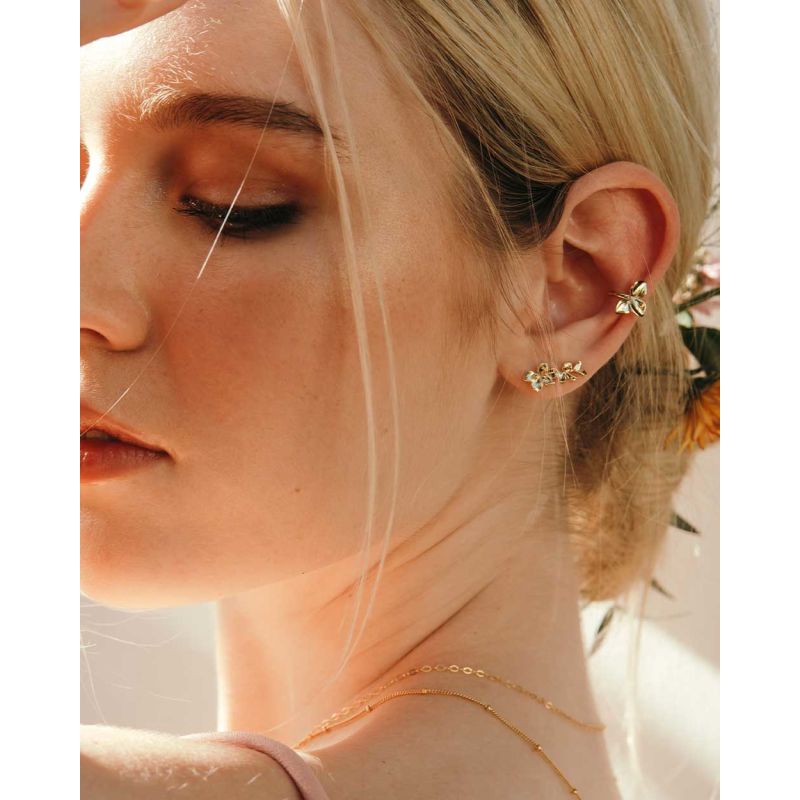 Orchid Gold Ear Climbers image