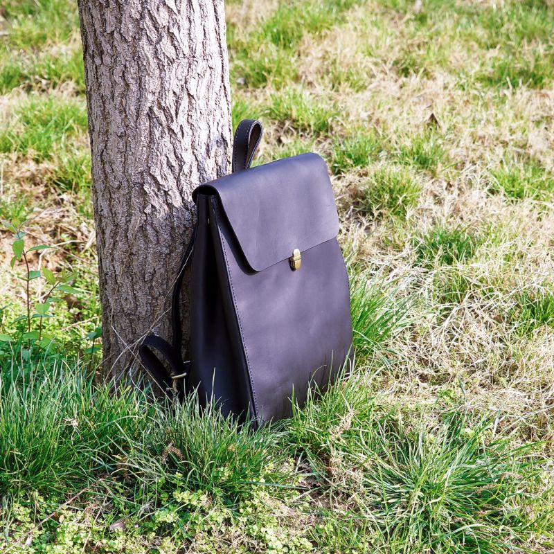 Genuine Leather Slim Backpack image