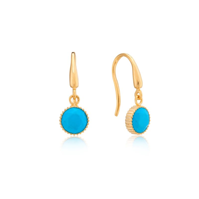 Barcelona December Birthstone Hook Earrings Turquoise image