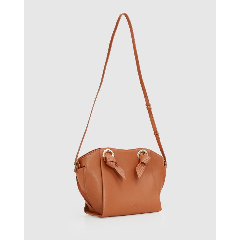 Heart Of Gold Leather Shoulder Bag - Camel image