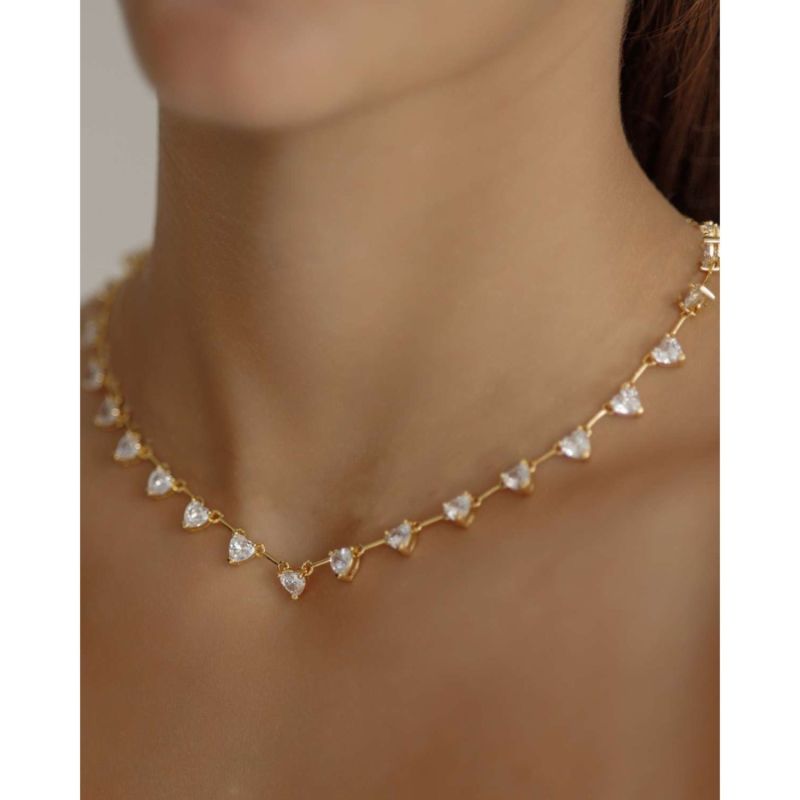 Heart Zirconia Stone Necklace image