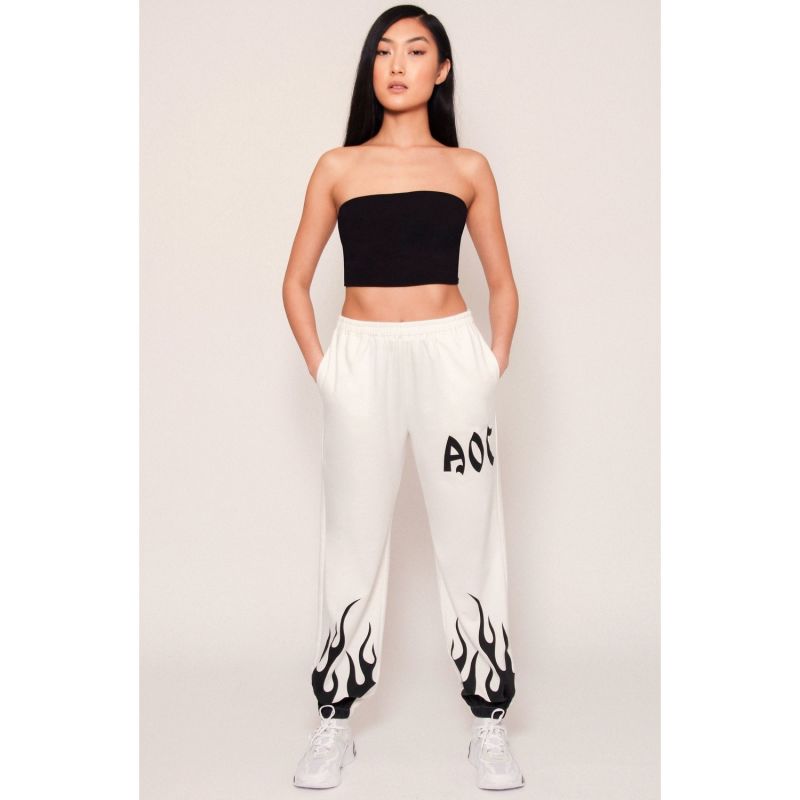 White Luna Joggers image