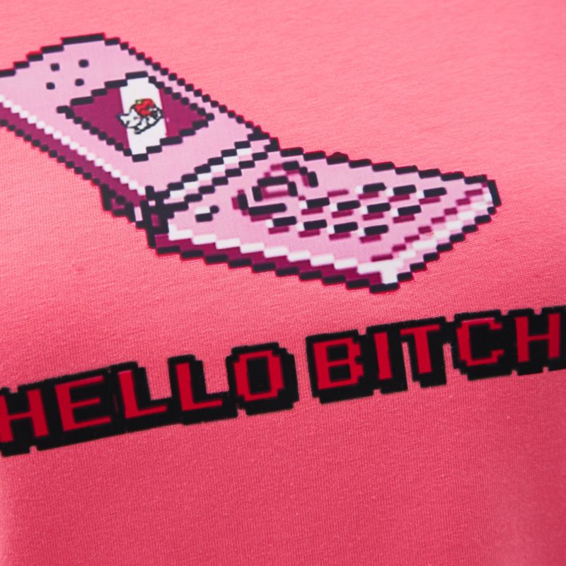 Hello Bitchy Tee - Pink & Purple image