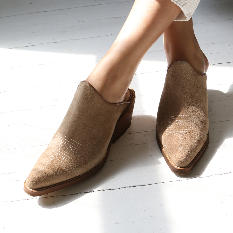 Womens western mules sale