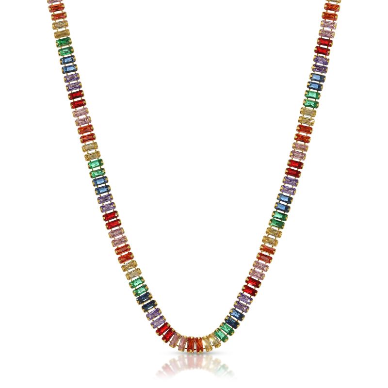 Baguette Rainbow Choker image