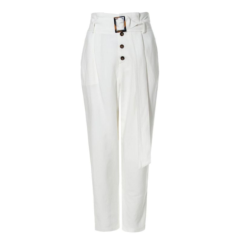 Iga Cream White Pants image