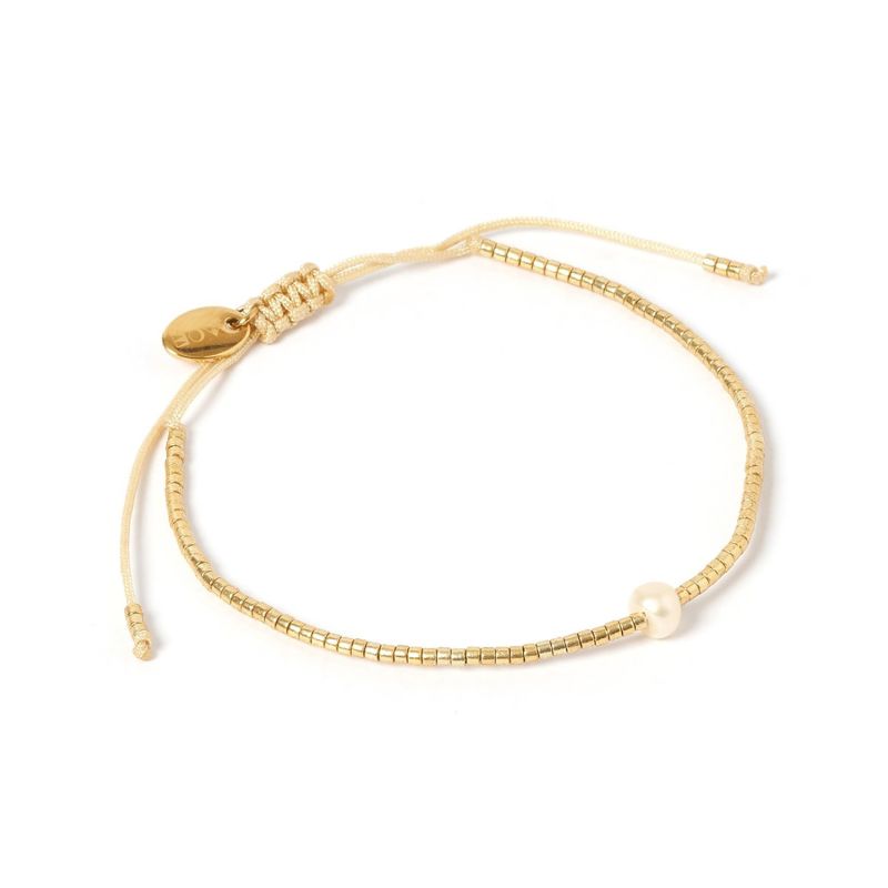 River Gold & Pearl Bracelet image