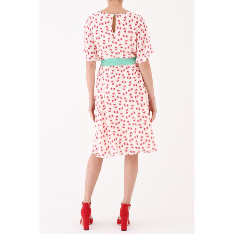 Jojo Dress White & Red Hiawatha image