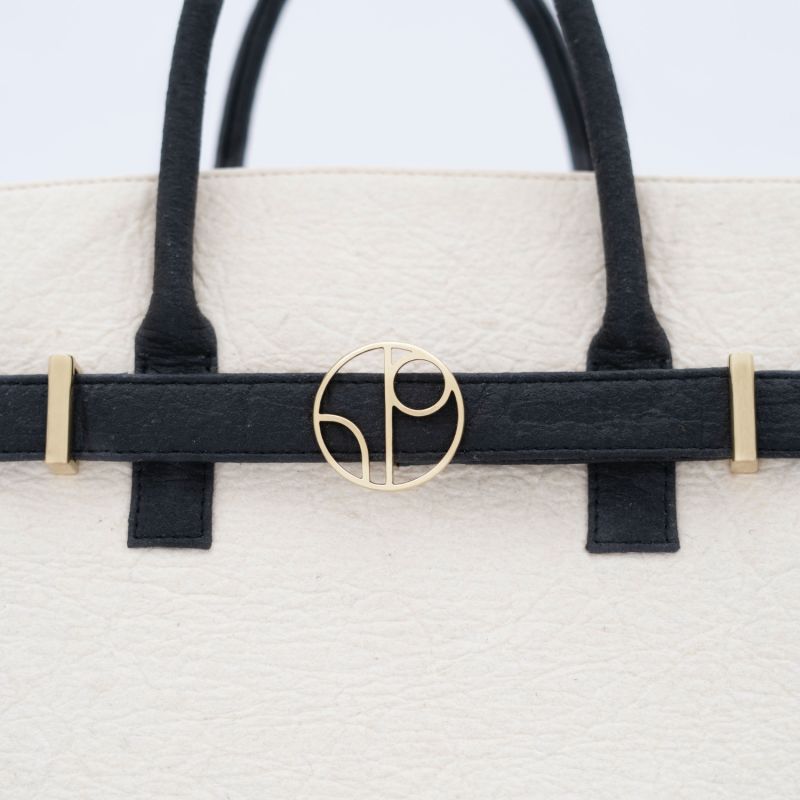 Sydney Piñatex Handbag In Latte White image