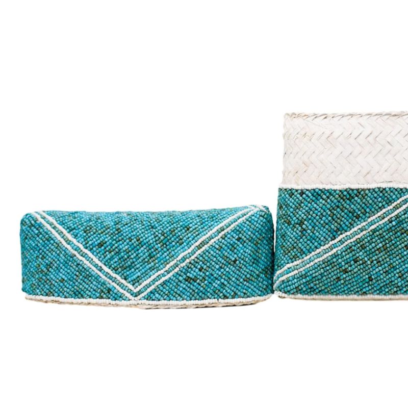 Macy Beaded Clutch - Aqua image