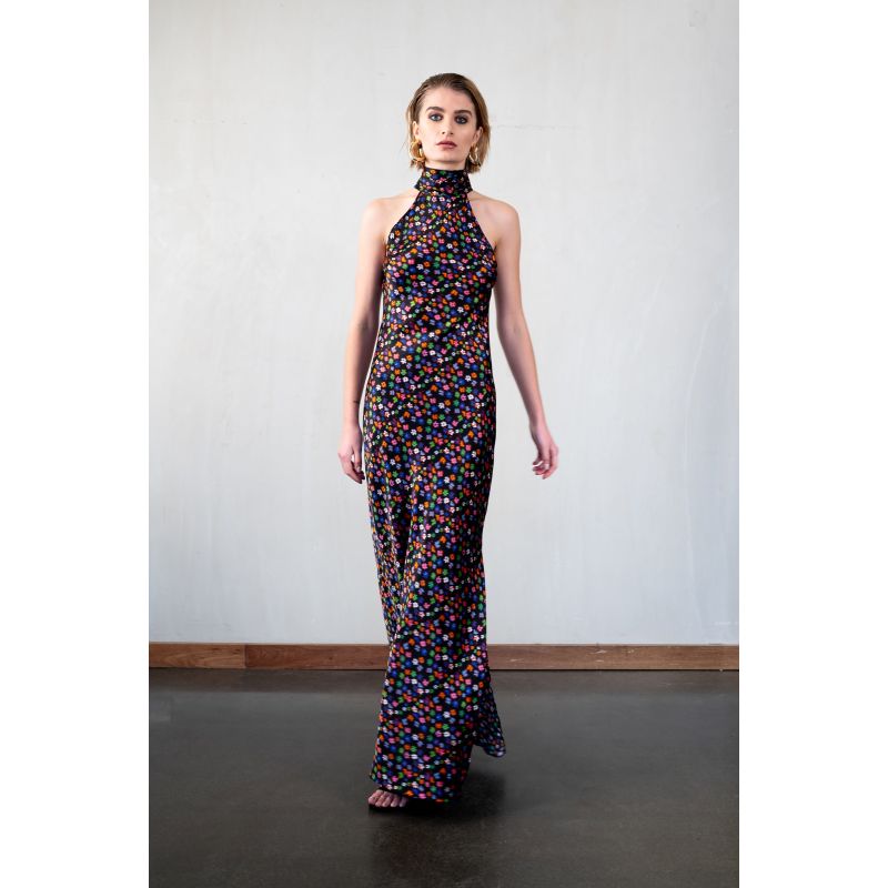 High Neck Maxi Dress / "Aurora" image