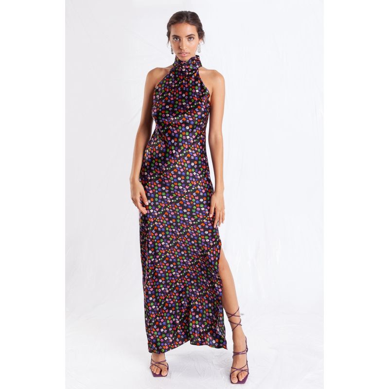 High Neck Maxi Dress / "Aurora" image