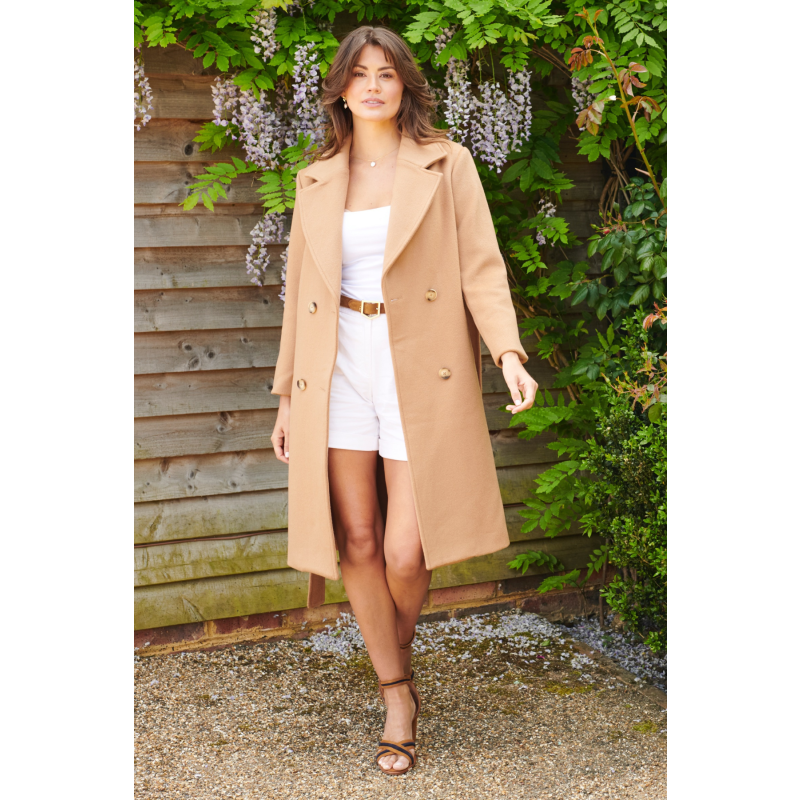 Highgrove Cashmere Coat Tan image