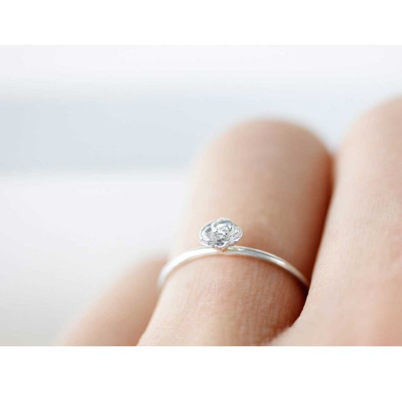 Poppy Stacking Ring – Silver image