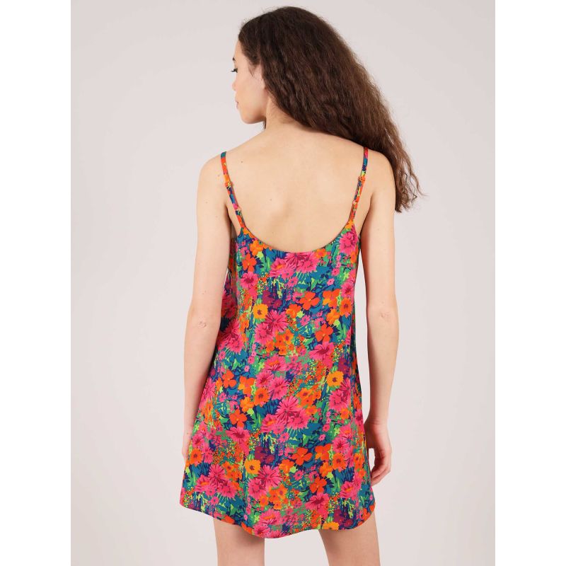 Mini Slip Dress, Upcycled Polyester, In Colourful Print image