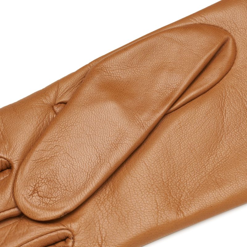 Cremona - Women's Handmade Gloves In Camel Nappa Leather image