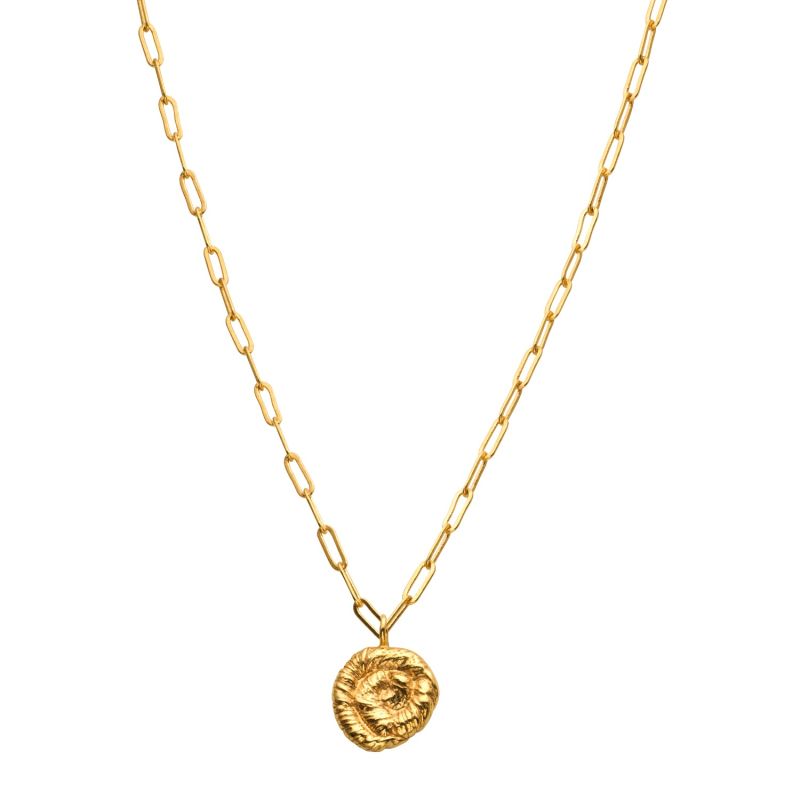 Nautilus Pendant Necklace Gold image