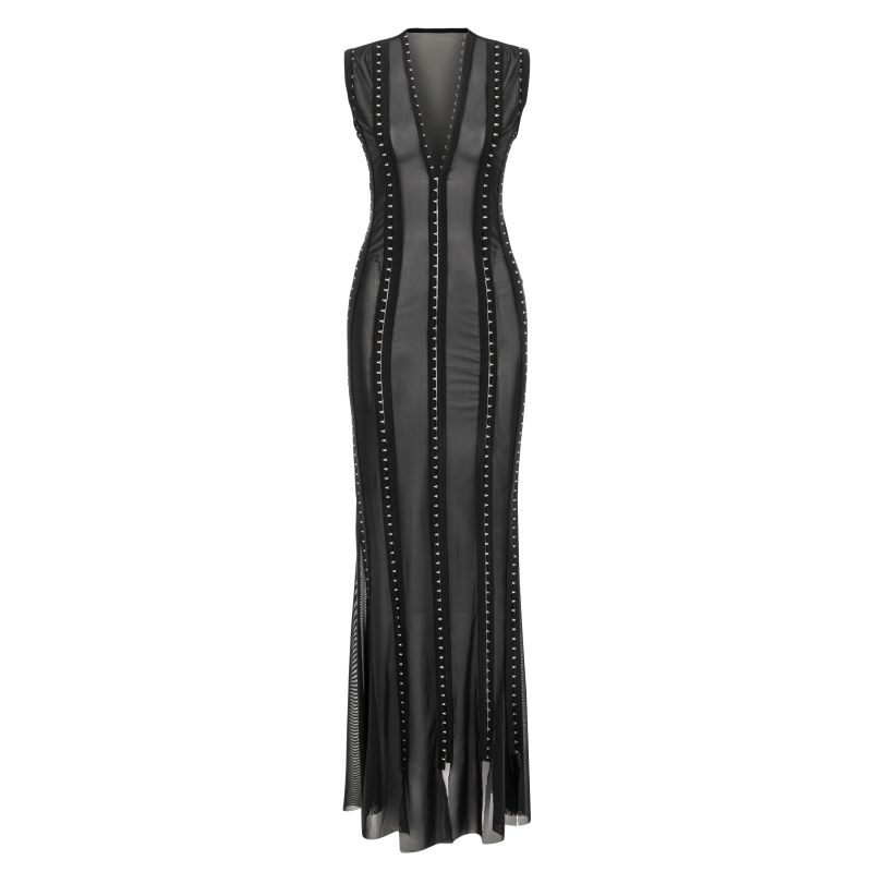Holy Mess Sheer Dress With Hook And Eye Closure | Khéla the Label ...
