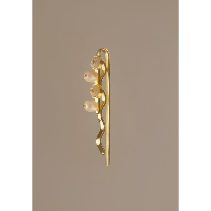 Galatea White Hairpin With Moonstone image