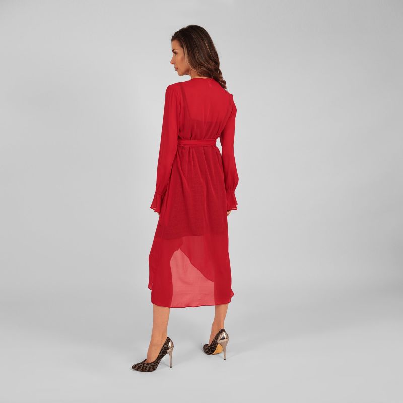 Houli Midaxi Wrap Dress Red image