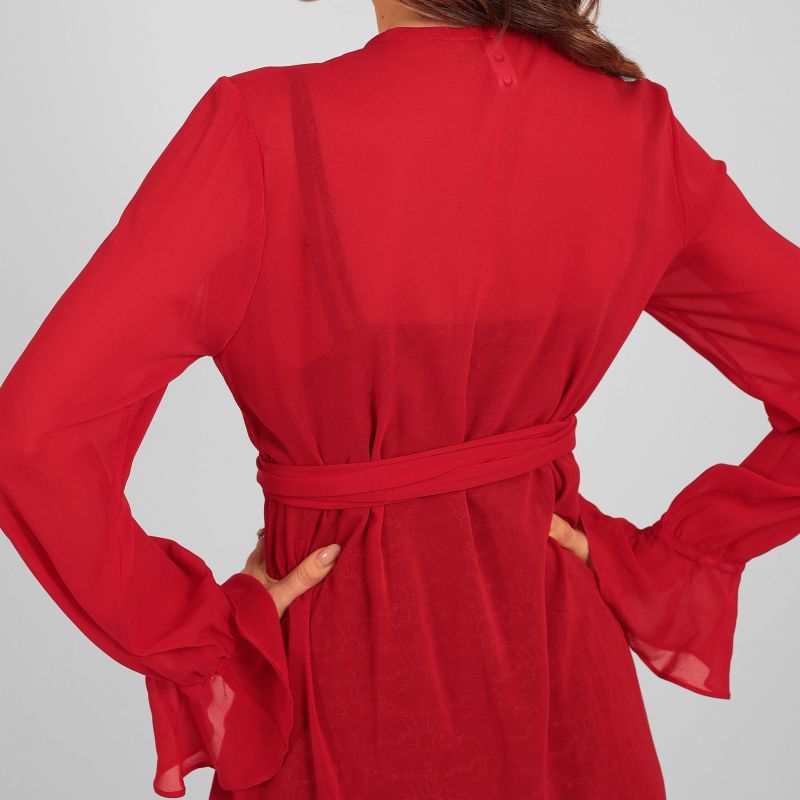 Houli Midaxi Wrap Dress Red image