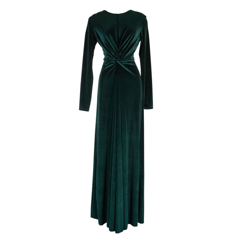 Emerald Velvet Knot Dress | Jennafer Grace | Wolf & Badger