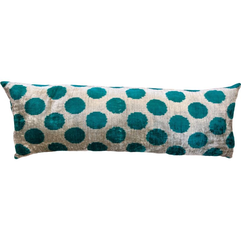 Turquoise Spot Xl Bolster Cushion image