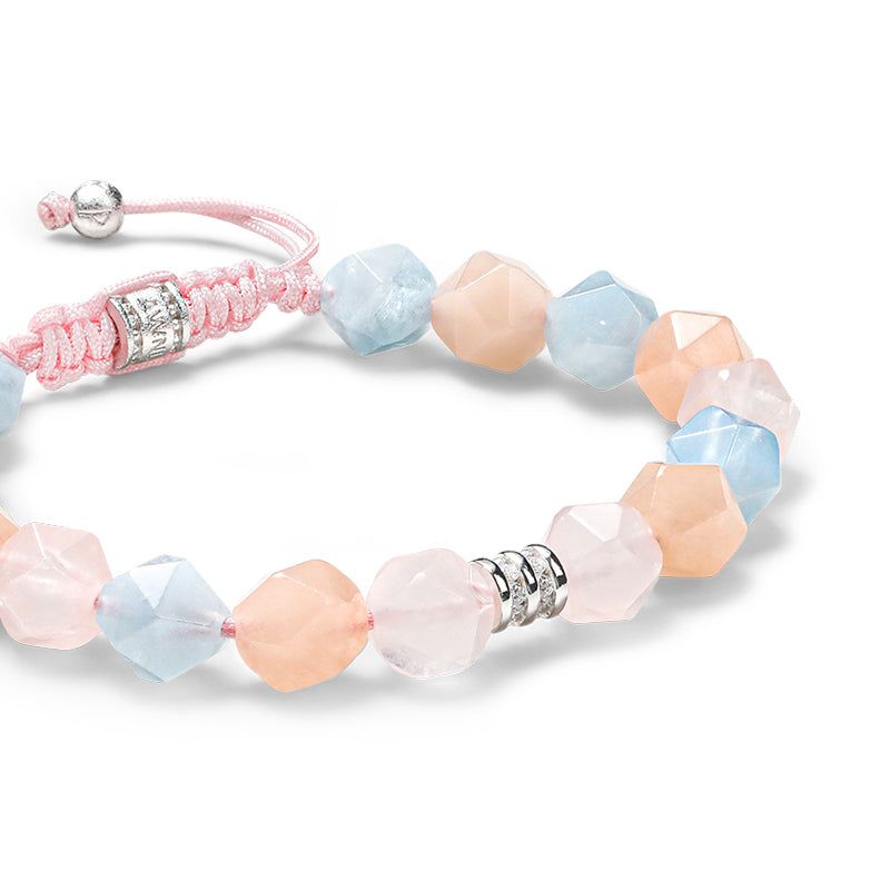 Morganite Beaded Bracelet image