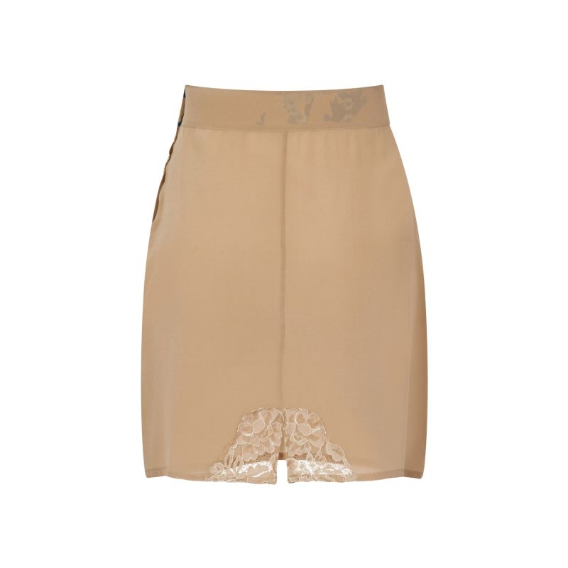 Beige Silk Skirt image