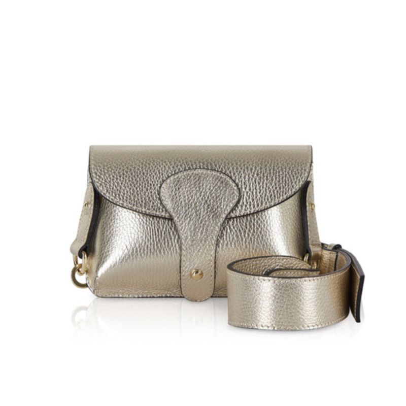 Luca Small Crossbody Bag In Gold Betsy & Floss Wolf & Badger