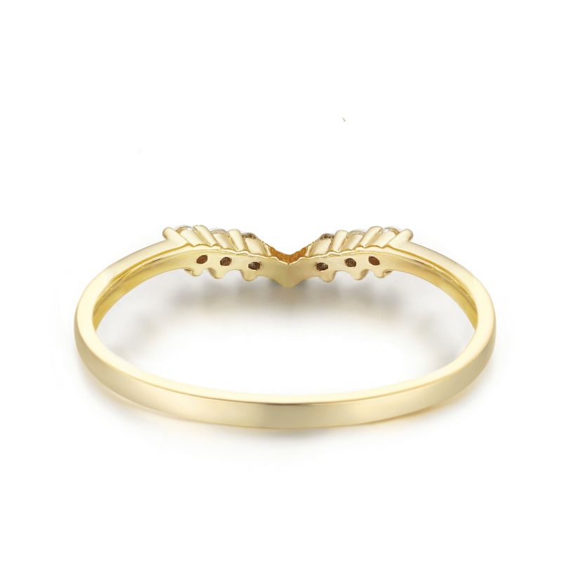 Hearty Heart Stacking Band Yellow Gold Vermeil image
