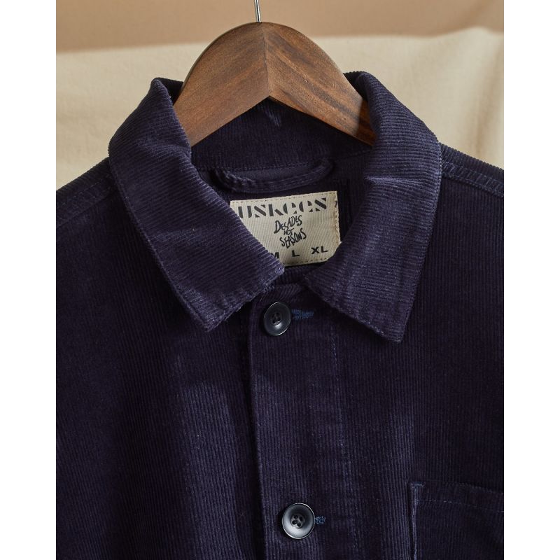 3001 Buttoned Cord Overshirt - Midnight Blue image